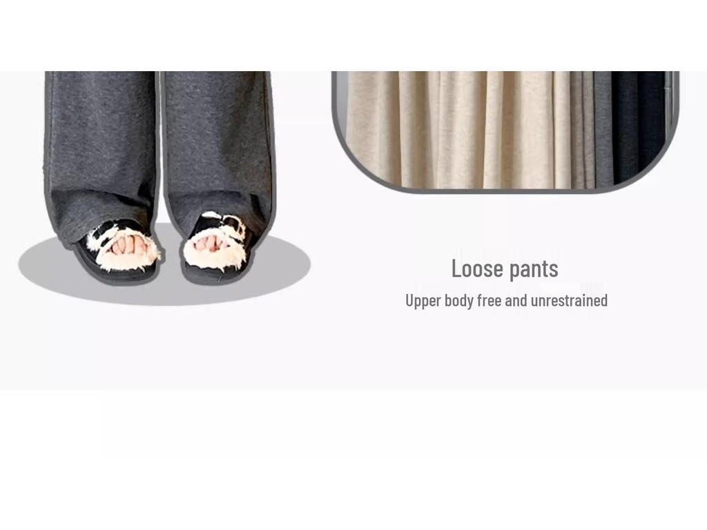 145 Soft Wide-Leg High-Waisted Pants for Women - Slimming, Petite, Casual, Perfect for Spring and Autumn