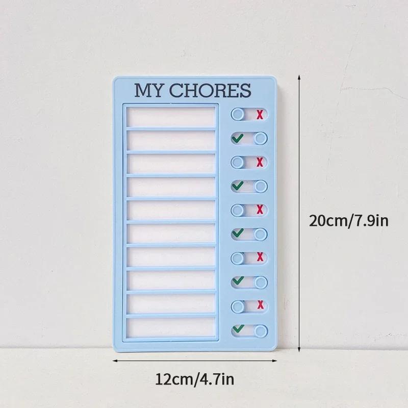My Chores Reusable Checklist Board Daily Task Planning Board Hanging Checklist Check Plan Student Stationery Supplies Plan List