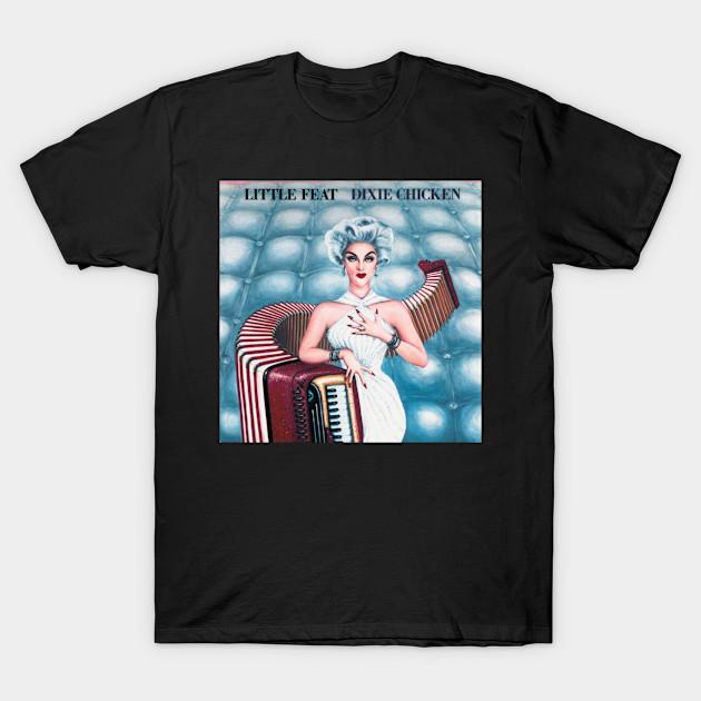 I like ts Heren Zwart Print T-shirt Little Feat Dixie Chicken 1973 Geen-Knippen Transferpapier Print Katoenen T-shirt 4XL zwart