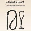 Popruh na telefon k zavěšení na krk a přes tělo s nastavitelnou délkou, 3v1 řetízek na telefon, cestování, outdoor