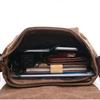 Men's Business Messenger Bag Student Canvas Messenger Shoulder Bag Retro Ba