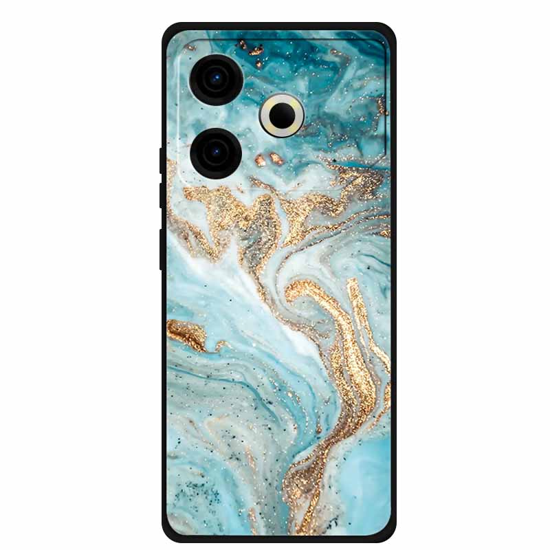Phone Case For Tecno Pova6 Neo TPU Back Coque for Pova 6 Neo Marble Colour Soft Cover Protective Funda Luxury Silicone Shell