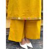 Women Office Wear Aline Kurti Cord Set Indian Designer Ethnic Kurta Palazzo Set