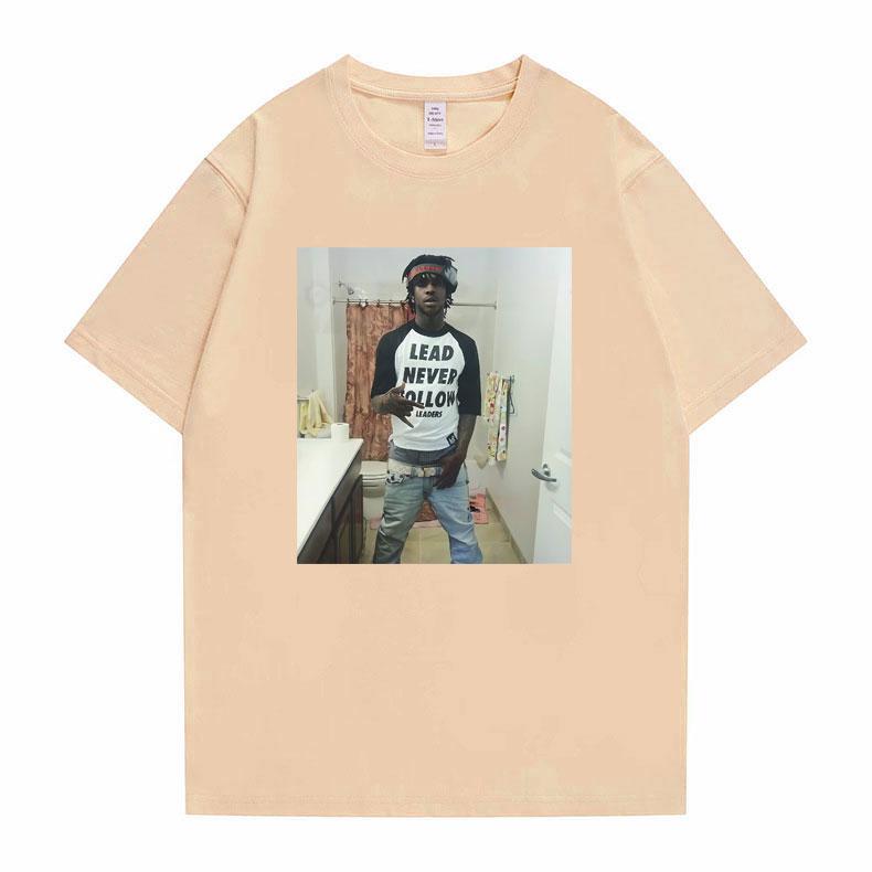 2026 SpringSummer Rap Artist Chief Keef Lead Never Follow Leaders Funny Emoji Printed Mens Cotton TShirt