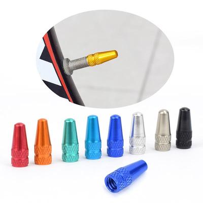 4 pezzi in lega di alluminio per bicicletta tappo valvola Presta MTB bici da strada coperto protettore strada MTB pneumatico antipolvere bici valvola Presta