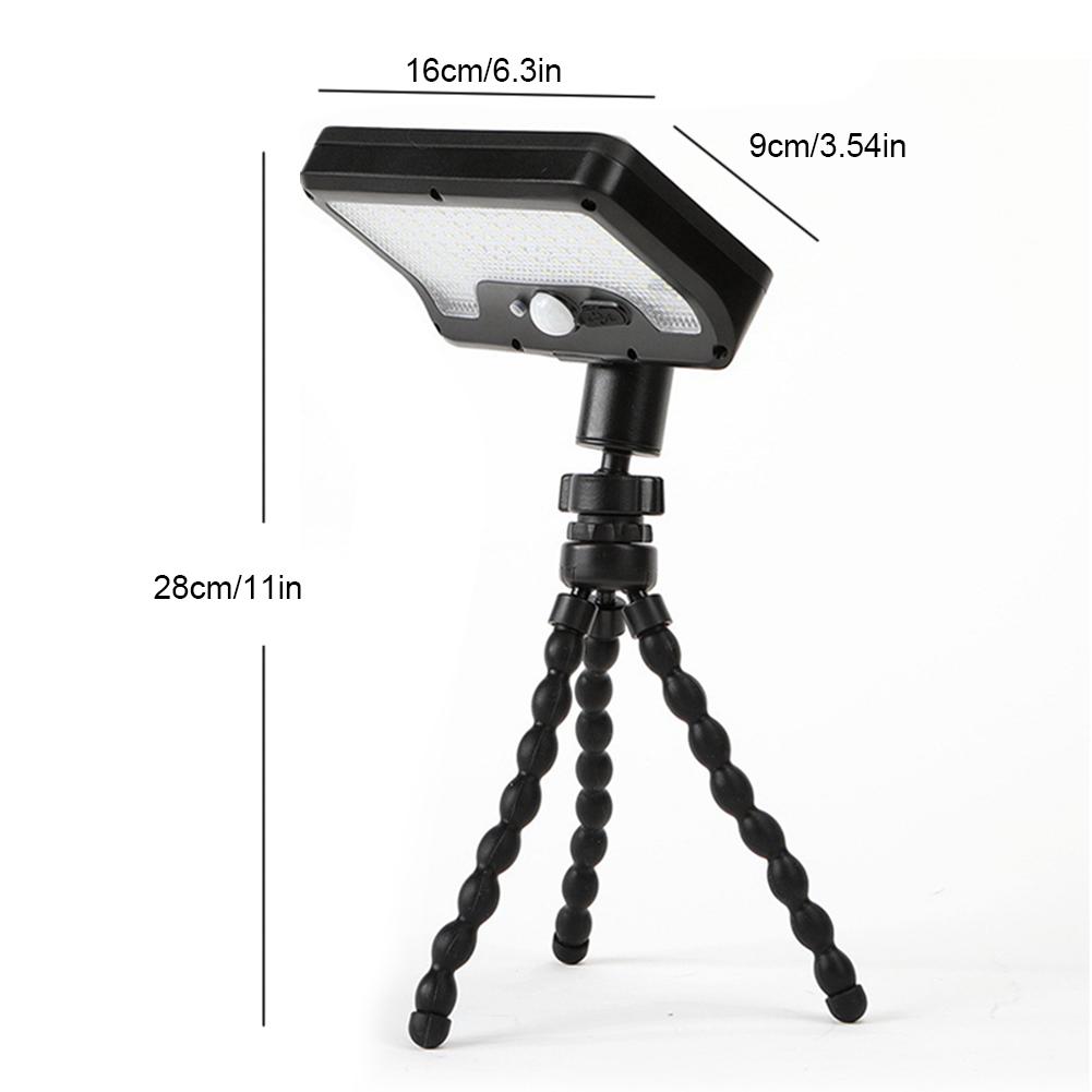Solar Wall Light Solar Powered Flood Light Auto On/Off Motion Sensor Garden Light Outdoor Flexible Octopus Tripod Camping Light