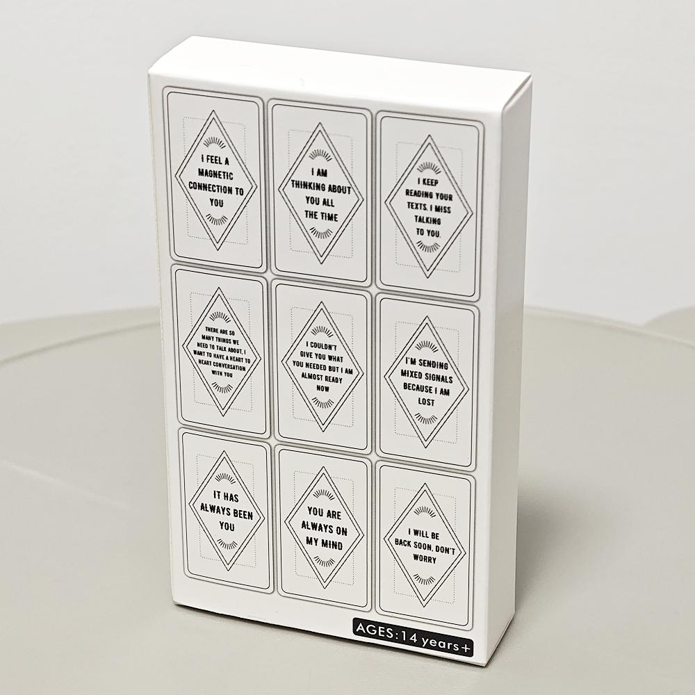 10.3*6cm Twin Flame Messages Oracle Cards Soulmate Deck for Psychic Love & Relationship Readings 54 Pcs Cards