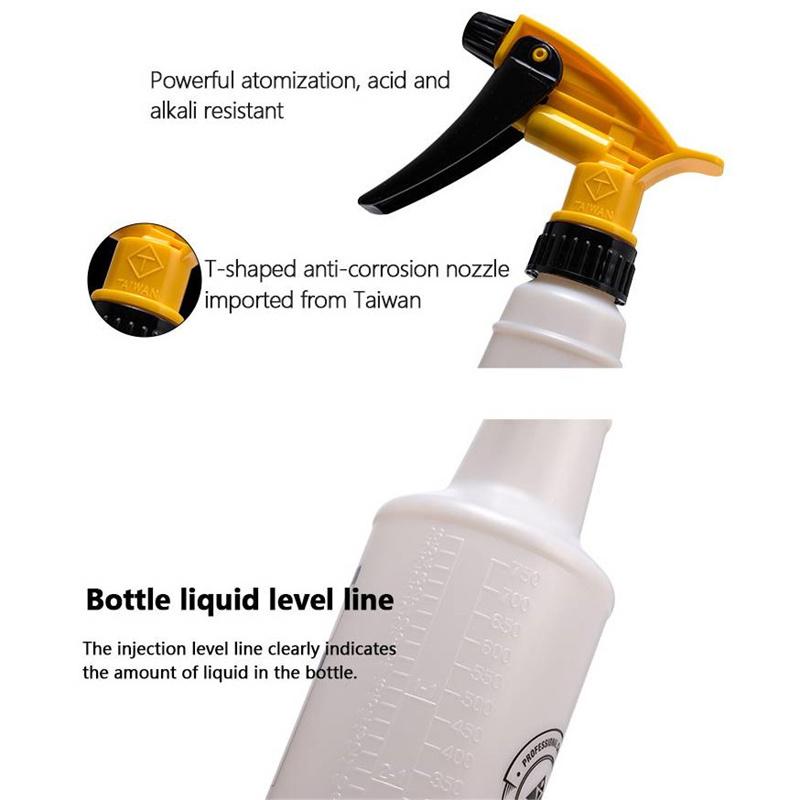 750Ml Fl Oz Empty Plastic Spray Bottles, Reusable, For Cleaning Solutions, Water, Auto Detailing Or Bathroom And Kitchen