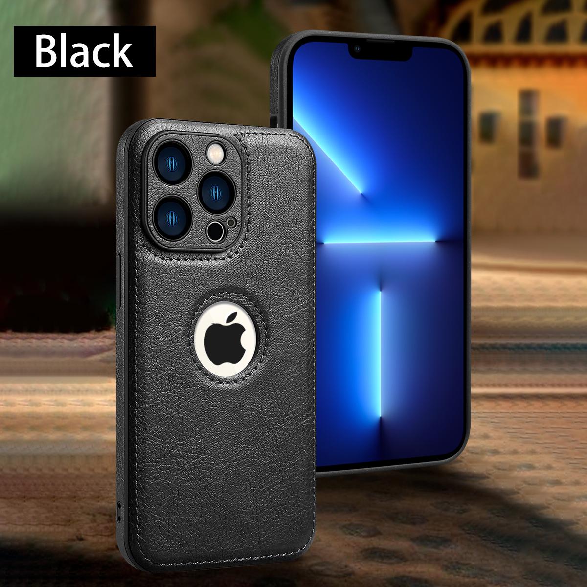 

Роскошный кожаный чехол для Apple iPhone 15 14 13 12 11 16 Pro MAX XS XR 7 8 Plus с отверстием для оригинального логотипа, официальный силиконовый чехол для телефона for 16 Pro Max