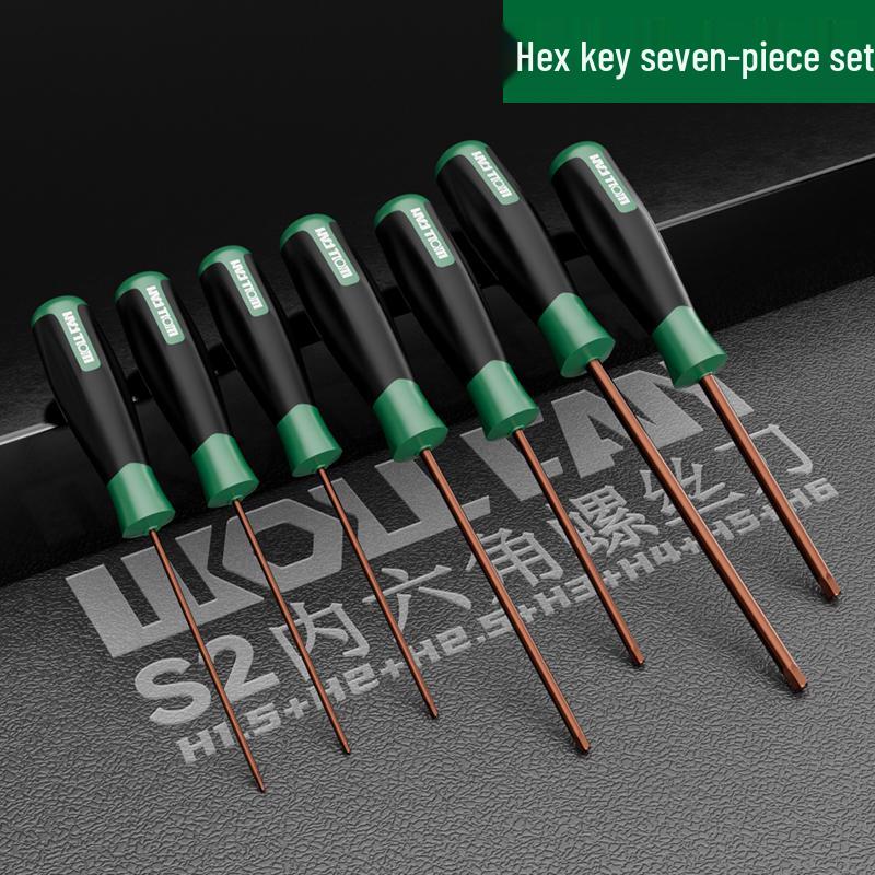 Hexagon Screwdriver Set: 6-Point Extended Handle (H2.5, H3, H6)