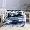 Fast & Furious Printed Blanket Thin Blanket Bed Blanket Flannel Soft and Comfortable Home Travel Blanket Birthday Gift