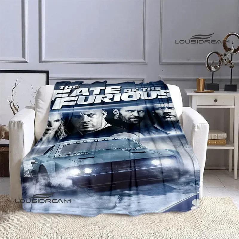 Fast & Furious Printed Blanket Thin Blanket Bed Blanket Flannel Soft and Comfortable Home Travel Blanket Birthday Gift