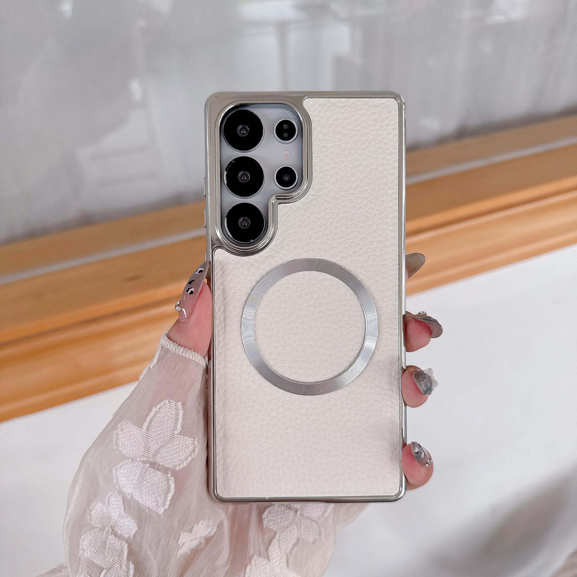 

25Ultra Magnetic Electroplated Drop-proof Wear-resistant Phone Case for S23/S24Ul S25 Ultra