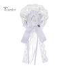 Satin Ribbon Hair Accessories Rose Bow Clip, Lace Pearl Hairpin, Lolita Gothic Bowknot Cosplay Party Headwear Hairpin for Women Bride Wedding Birthday