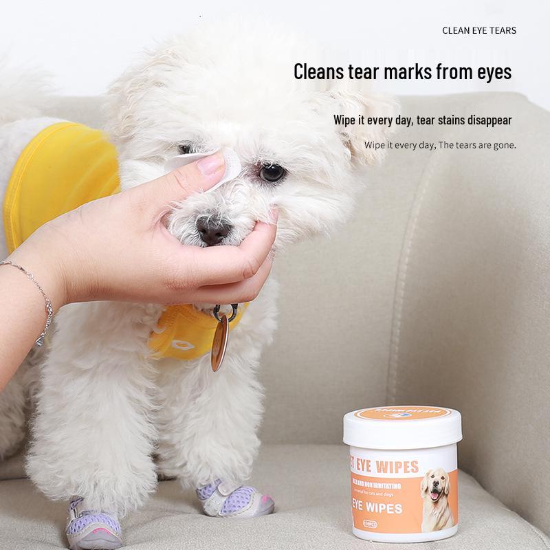 Disposable Cat Eye Cleaning Wipes for Tear Stains and Dirt Removal