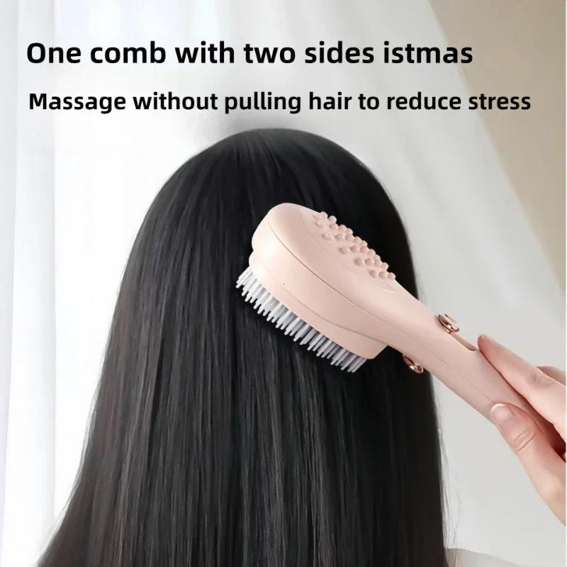 Portable Telescopic Comb White Pink Blue Scalp Massage Brush Self-Cleaning Hair Comb Women Salon Styling Tool Compact Magic Comb