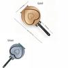 Love Shaped Breakfast Pan Non-Stick Flat Bottomed Double Side Frying Pan with Long Handle Multi-Purpose Flip Frying Pan Camping