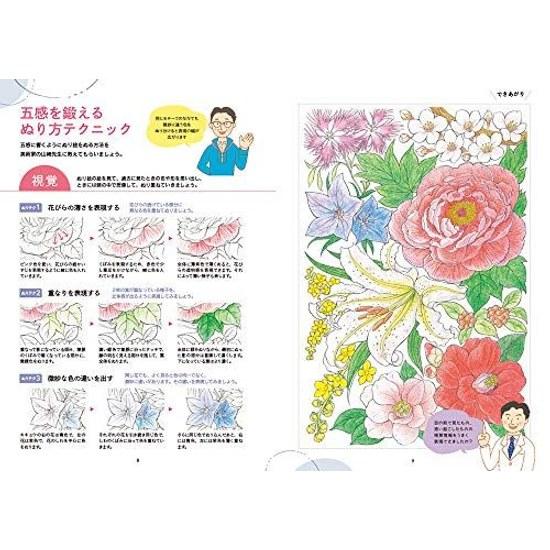 coloring book that rejuvenates brain Flowers Birds Wind Moon.
