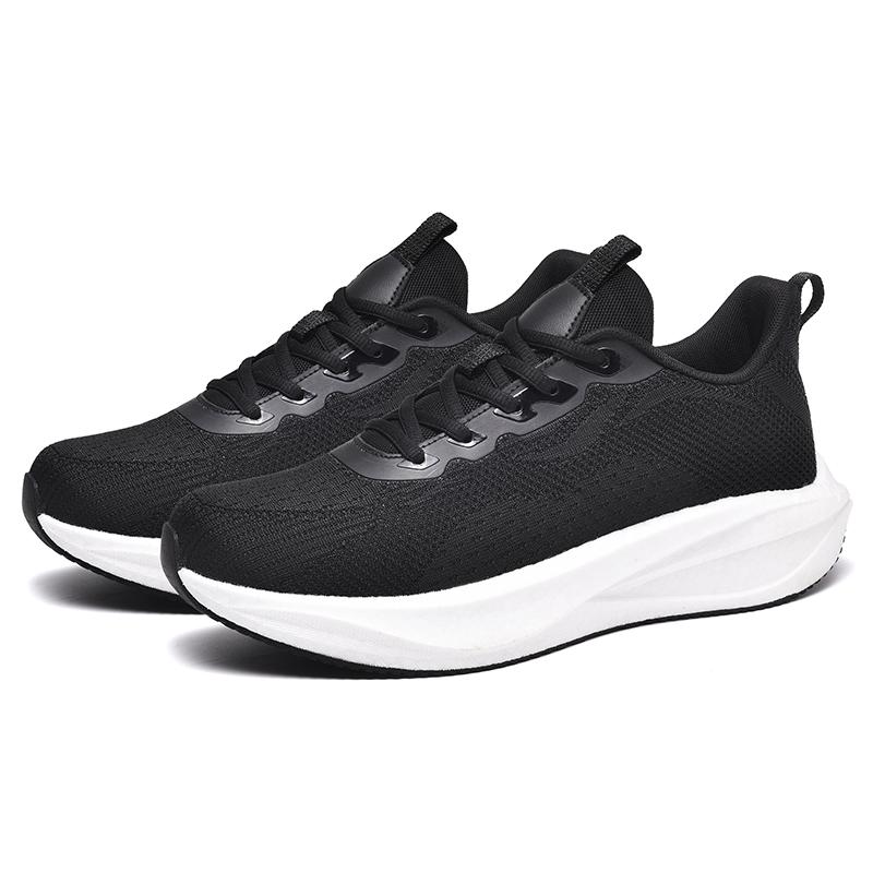 

2025 Горячие продажи Простые Универсальные Мужские Спортивные Туфли Легкие Тренировочные Беговые Кроссовки Для улицы Повседневные Дышащие Кроссовки для ходьбы 39 черный белый