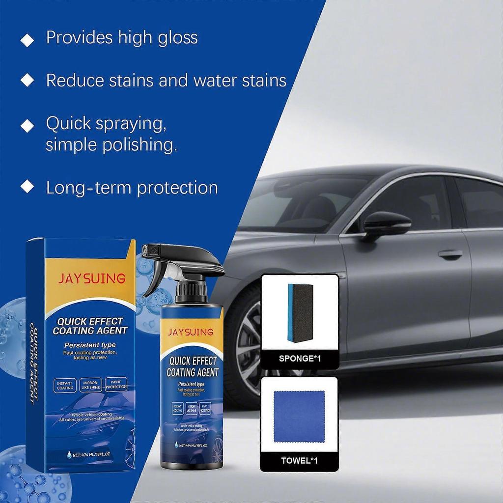 Automobile Ceramic Coating Set For Car Surface Cleaning, Stain Enhancement, Polishing And Easy Maintenance