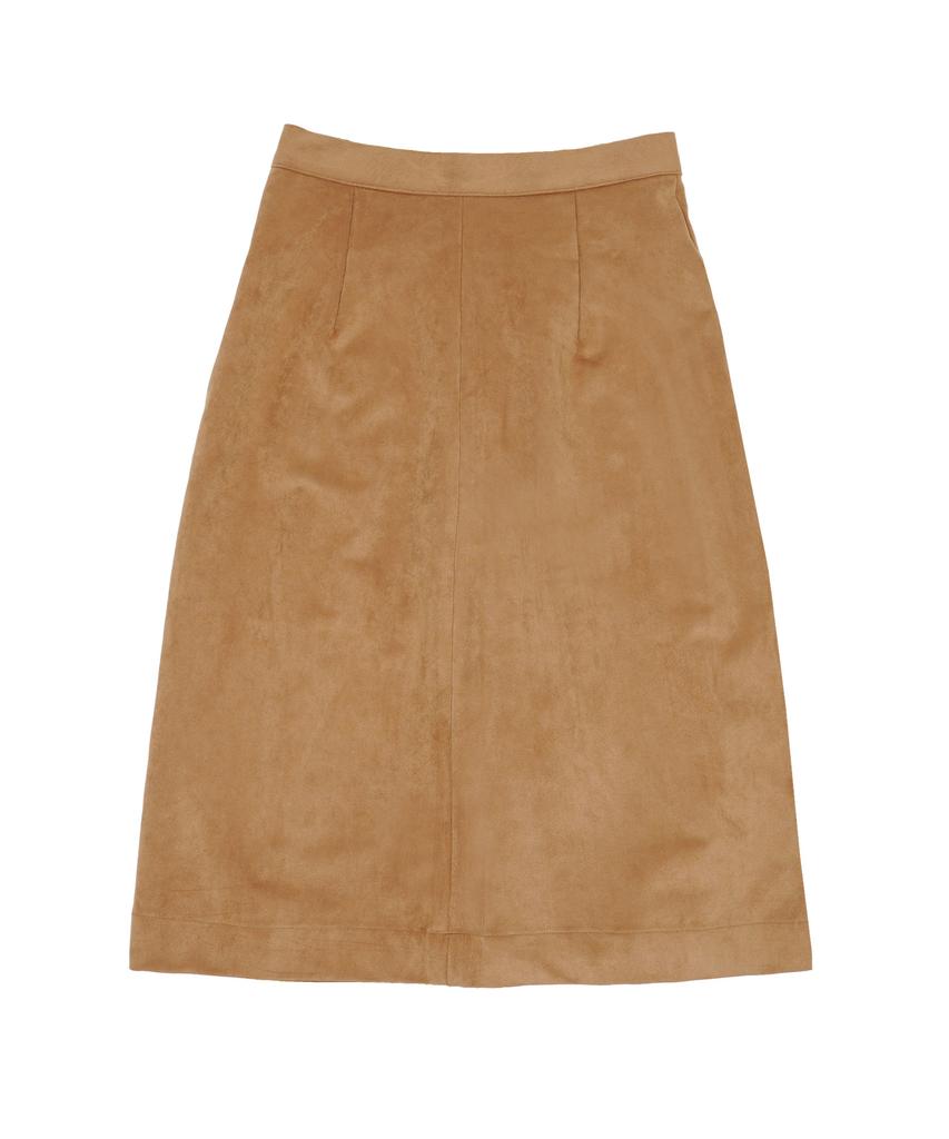 Hardcore Happiness Suede Pleats Skirt