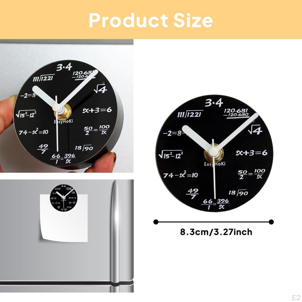 Fridge Clock, Home Kitchen Decoration, Stylish Refrigerator Sticker