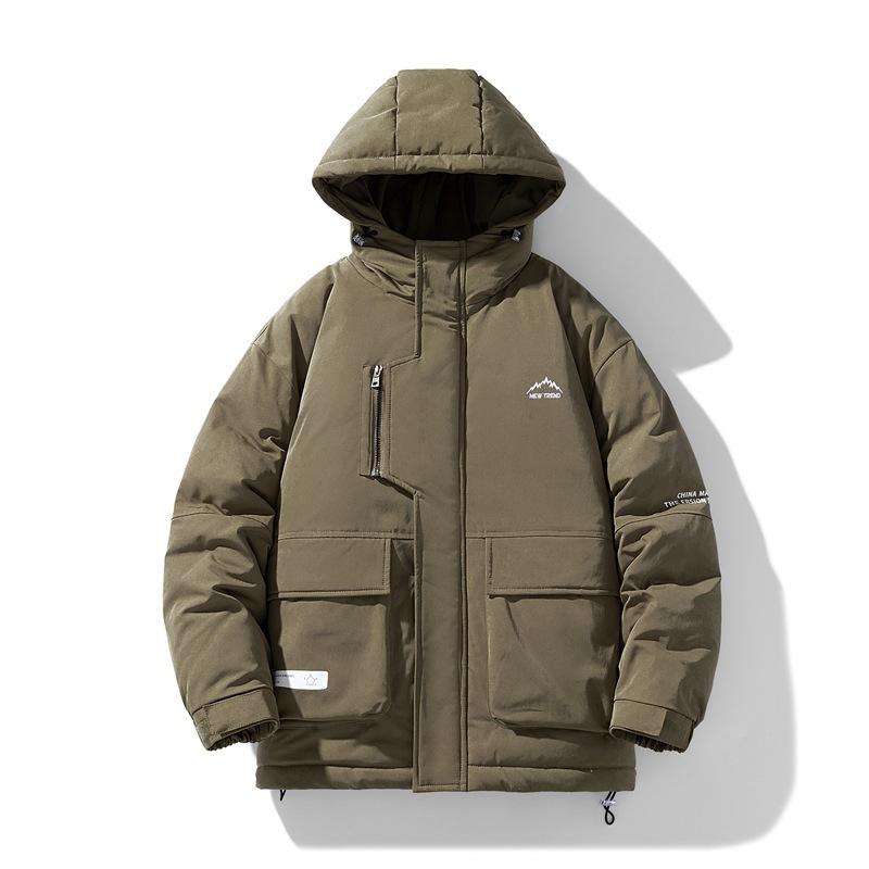 

Куртка мужская с капюшоном из хлопка для активного отдыха, свободная рабочая куртка больших размеров XXXXXL