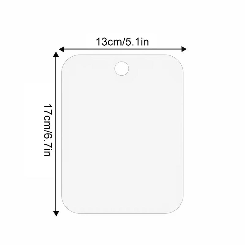 

1 шт. Акриловое небьющееся бритье Портативное Зеркало для душа для путешествий в ванной комнате Женский макияж Настенное 13x17cm