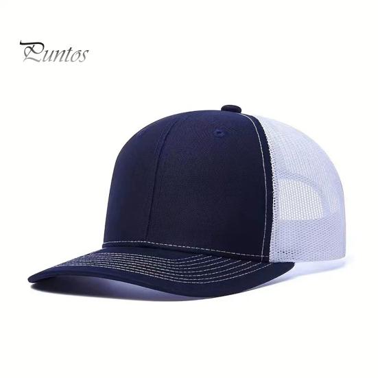 

Сетчатая кепка дальнобойщика для мужчин и женщин, ретро-бейсболка с сетчатой спинкой, регулируемая дышащая солнцезащитная кепка для бега, гольфа на открытом воздухе белый/синий
