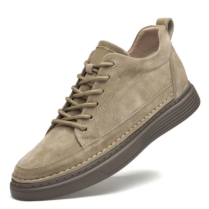 Модные зимние плюшевые теплые фирменные удобные ботинки для пустыни на шнуровке модные — фото 8