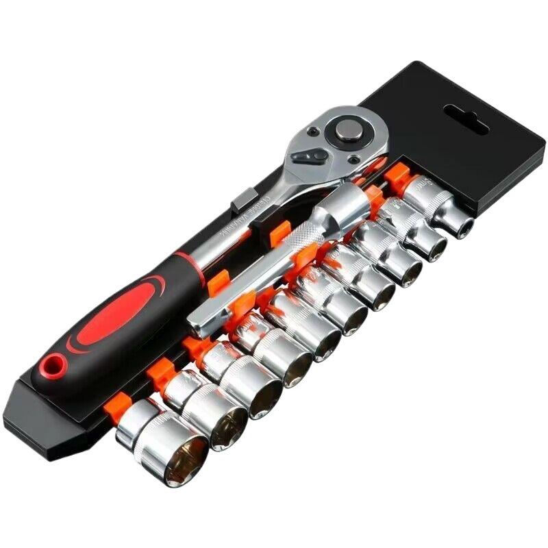 Dafei 12-Piece Labor-Saving Ratchet Wrench Set for Fast Manual Car & Motorcycle Repairs