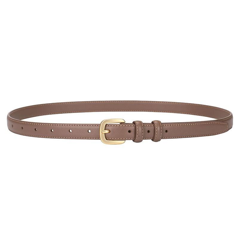 Womens Fashion Leather Belt Slim Decorative Waistband Suits Jeans Business