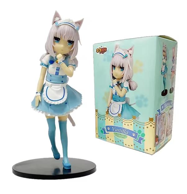 Νέα Φιγούρα Anime Nekopara 18cm Chocola Και Vanilla Χαριτωμένη Βάση Μοντέλο Κινουμένων Σχεδίων Παιχνίδια Δώρα Συλλογή Διακοσμητικά Στολίδια Pvc