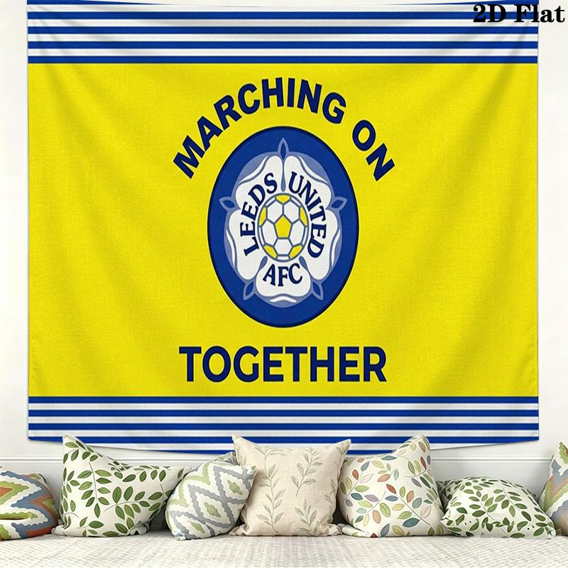 Стена Leeds United Настенный Гобелен Эстетичное Настенное Украшение Печатная Ткань Одеяло Декоративные Гобелены для Спальни Гостиной Домашний Декор
