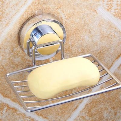 Self Draining Vacuum Suction Cup Soap Dish No-Drilling Soap Tray  for Kitchen Sink