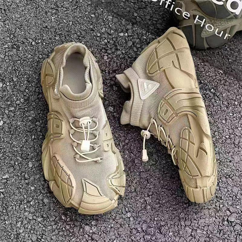 

Мужская обувь, новые осенние спортивные туфли с плетеным верхом, молодежные модные повседневные туфли, спортивные черные туфли на платформе 40