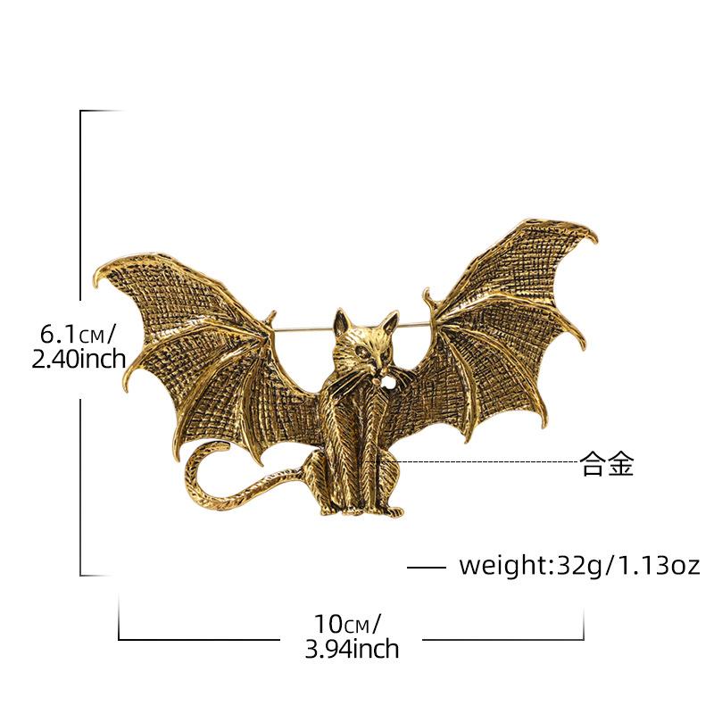 French Hair Clip, Gothic Witch Hair Clip Accessories, Bat Demon Cat Hair Clip, Suitable for Women's Hair Accessories, Hair Clip