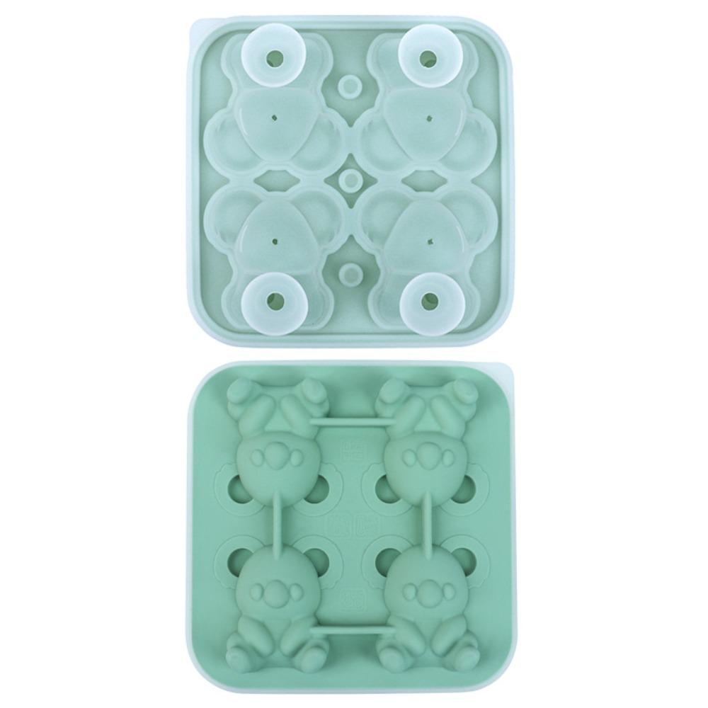 4 Cavity Popsicle Molds Food-Grade Ice Maker Funny Ice Ball Mold  for Home Bar Use
