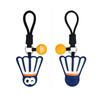 Wrist Strap Table Tennis Leather Pendant Hand-sewn Badminton Cartoon Keychain  Sports Fans