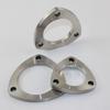 304 Stainless Steel flange universal 51mm 63mm 76mm welded 3-hole movable flange Used for  Automobile exhaust pipe and equipment