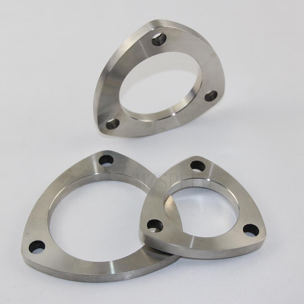 304 Stainless Steel flange universal 51mm 63mm 76mm welded 3-hole movable flange Used for  Automobile exhaust pipe and equipment