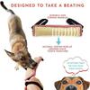 Dog Tug Toy Pet Bite Jute Tug Pillow With 2 Rope Handles Medium Large Dogs Training Toys for Malinois Pet Interative Toy