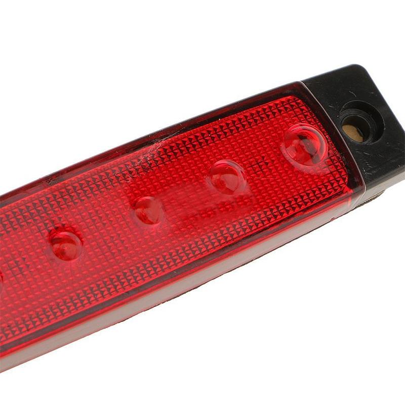 Stop 2x For Truck Safe~ Trailer Light Tail Brake 8.3" Sealed Rv Red Bar Turn