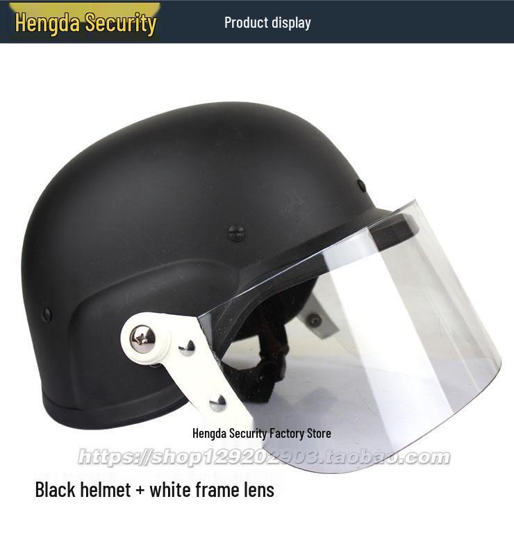 M88 Riot Control Helmet with Tactical Visor and Windproof Face Shield One Size