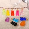 Colorful Creative Resin Diy Bear Pendant Does Not Fade, Personalized Versatile Dopamine Pendant Accessories