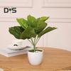1 Branch Exquisite Workmanship Artificial Green Plant No Water Need Useful 9 Heads Fake Perilla Leaf Artificial Plant Decoration