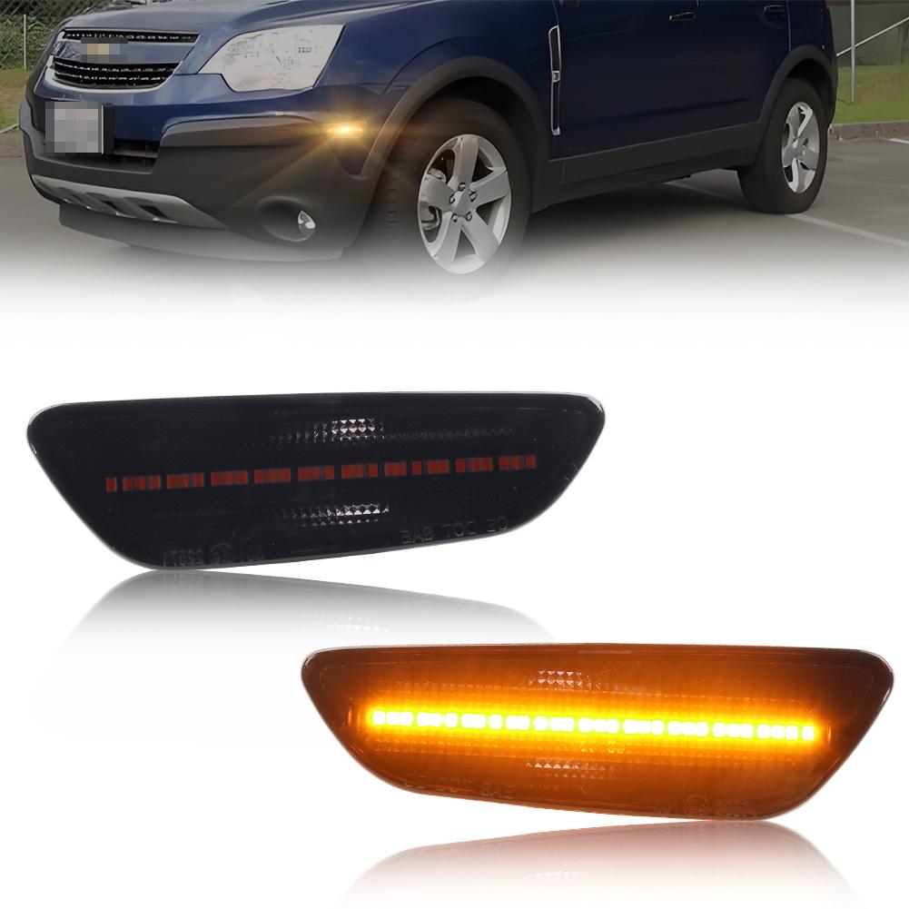 2X Front Reflector Light Side Marker Light Turn Signal Light With LED For 2008-2010 saturn Vue 2012-2015 Chevrolet Captiva Sport