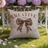 Korean T-Trendy Bow Cushion Cover Home & Car Dual-Scene Pillow Cover: Reversible for Premium Comfort