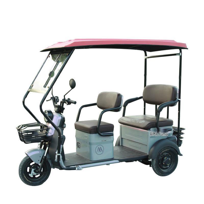 W pełni zadaszony elektryczny trójkołowiec Osłona przeciwsłoneczna do skuterów inwalidzkich