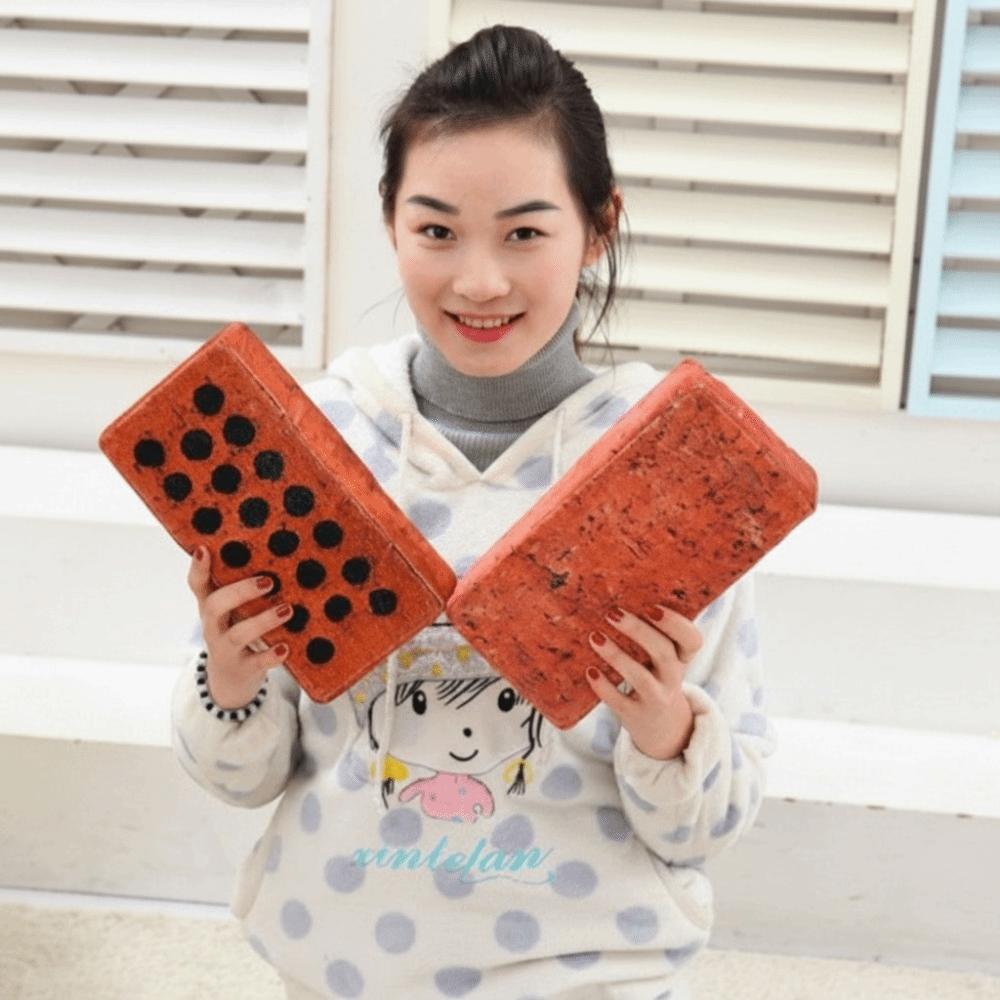 Soft Nap Pillow Plush Sponge Throw Pillow New Simulation Brick Pillow Sofa Ornament